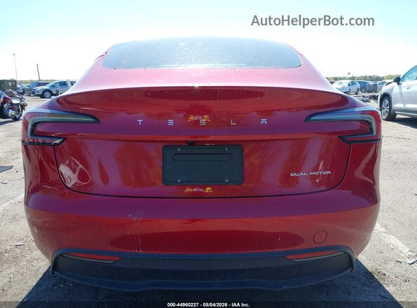 5YJ3E1EBXRF843667 2024 TESLA MODEL 3 Red 