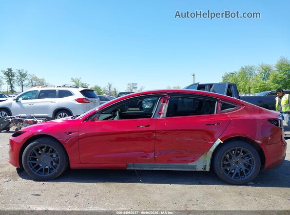5YJ3E1EBXRF843667 2024 TESLA MODEL 3 Red Rear interior view