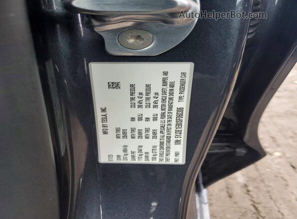 5YJ3E1EBXSF060306 2025 TESLA MODEL Gray 
