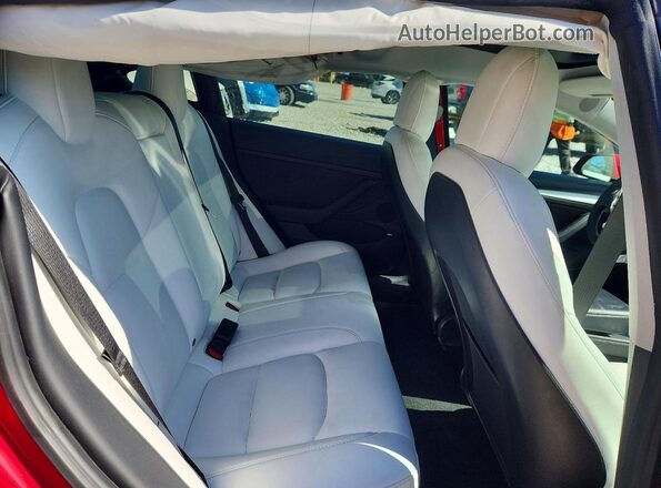 5YJ3E1EC0MF044448 2021 TESLA MODEL Gray Հետևի նստատեղերի տեսք