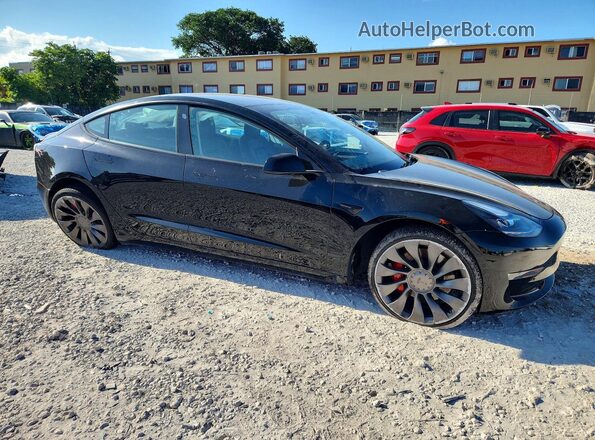 5YJ3E1EC0NF363477 2022 TESLA MODEL Black 