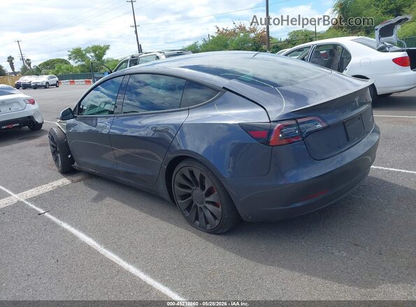 5YJ3E1EC2PF407899 2023 TESLA MODEL 3 Gray Задня ліва чверть