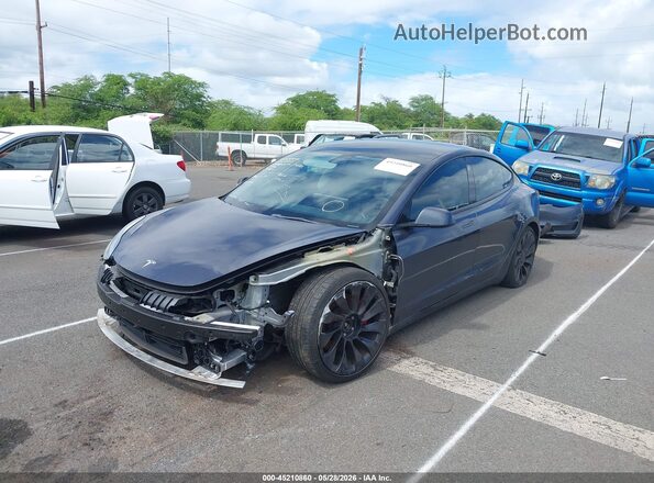 5YJ3E1EC2PF407899 2023 TESLA MODEL 3 Gray Вид спереду