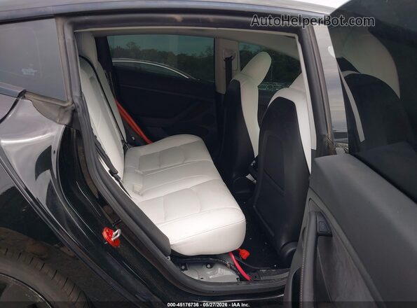 5YJ3E1EC2PF575199 2023 TESLA MODEL 3 Black Widok naklejki z numerem VIN