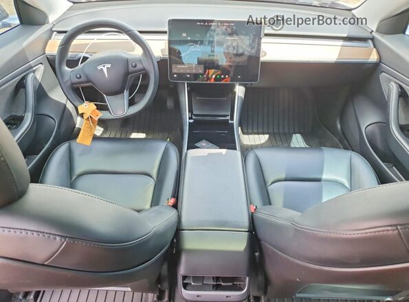 5YJ3E1EC3LF601738 2020 TESLA MODEL Charcoal Առջևի վահանակի տեսք