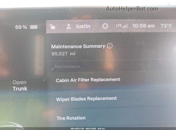 5YJ3E1EC4LF603207 2020 TESLA MODEL 3 White Հետևի նստատեղերի տեսք