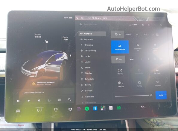 5YJ3E1EC4LF603207 2020 TESLA MODEL 3 White 