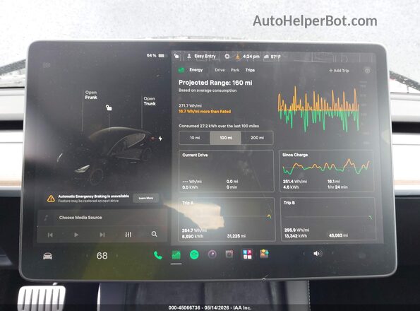 5YJ3E1EC5MF050813 2021 TESLA MODEL 3 Black 