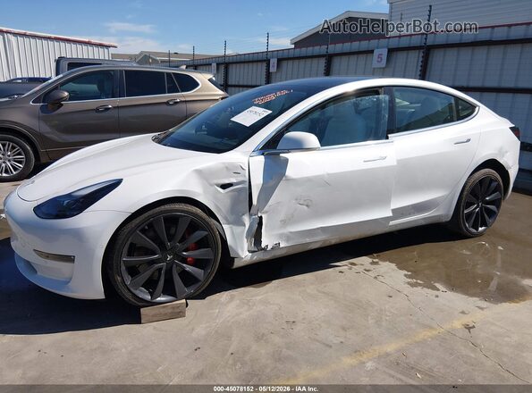 5YJ3E1EC6LF720769 2020 TESLA MODEL 3 White Դիմացի տեսք