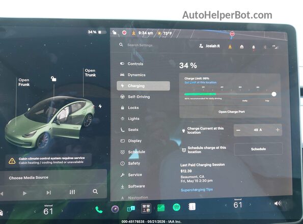 5YJ3E1EC7LF641725 2020 TESLA MODEL 3 Gray 