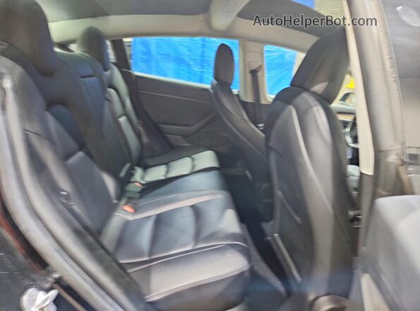 5YJ3E1EC7MF044608 2021 TESLA MODEL Black Հետևի նստատեղերի տեսք