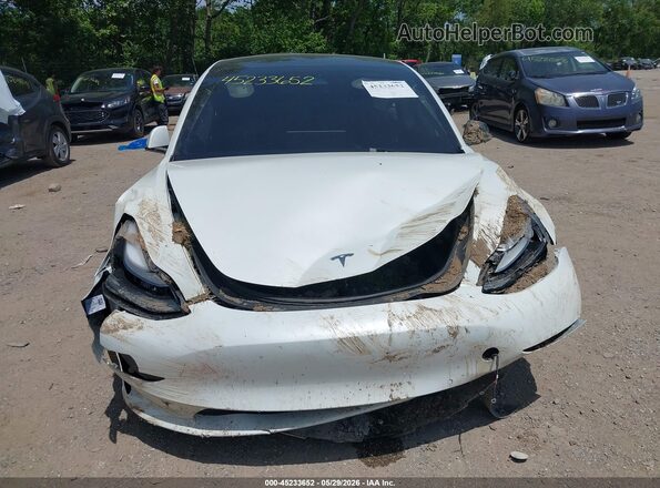 5YJ3E1EC7NF344182 2022 TESLA MODEL 3 White Հետևի տեսք