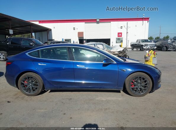 5YJ3E1EC8LF719395 2020 TESLA MODEL 3 Синий Вид задней части салона