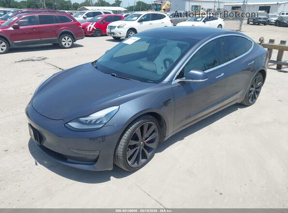 5YJ3E1EC8LF791925 2020 TESLA MODEL 3 Gray Front left