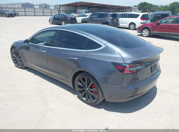 5YJ3E1EC8LF791925 2020 TESLA MODEL 3 Gray Rear left