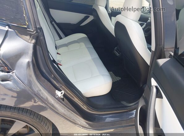 5YJ3E1EC8LF791925 2020 TESLA MODEL 3 Gray VIN sticker view