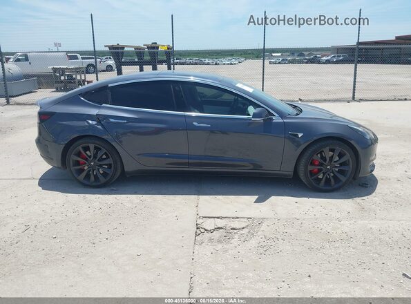 5YJ3E1EC8LF791925 2020 TESLA MODEL 3 Gray Rear interior view