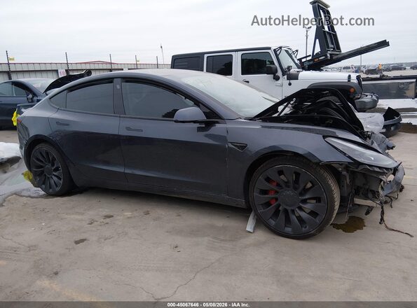 5YJ3E1EC8MF061160 2021 TESLA MODEL 3 Gray Instrument cluster view