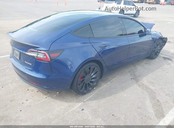 5YJ3E1EC8MF092540 2021 TESLA MODEL 3 Blue Tył prawy
