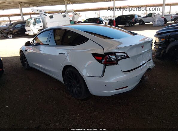 5YJ3E1ECXNF209102 2022 TESLA MODEL 3 White Задня ліва чверть