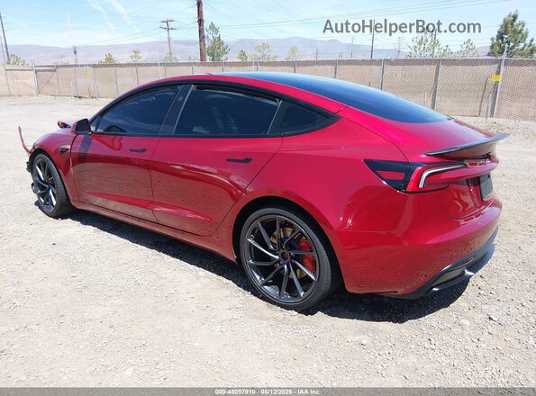 5YJ3E1ET3SF072905 2025 TESLA MODEL 3 Red Trasero izquierdo