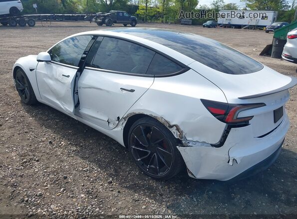 5YJ3E1ETXRF854046 2024 TESLA MODEL 3 White უკანა მარცხენა