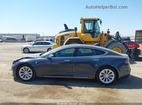 5YJSA1E22KF347601 2019 TESLA MODEL S Gray Vista interior de 360 grados