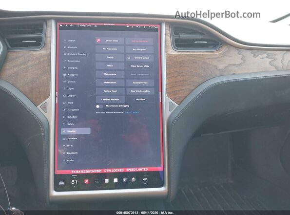 5YJSA1E22KF347601 2019 TESLA MODEL S Gray 