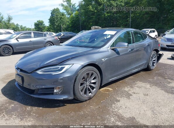 5YJSA1E24LF355068 2020 TESLA MODEL S Gray Przód lewy