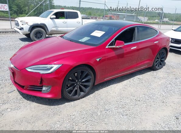 5YJSA1E27HF219640 2017 TESLA MODEL S Red 