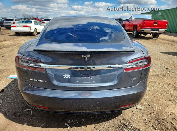 5YJSA1E29HF209031 2017 TESLA MODEL Gray უკანა ხედი
