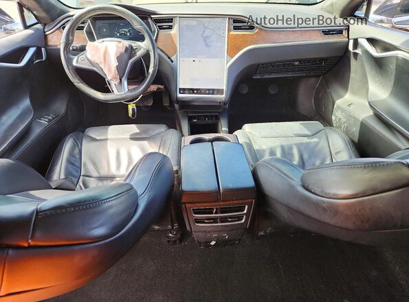 5YJSA1E2XHF190831 2017 TESLA MODEL Черный Вид панели приборов