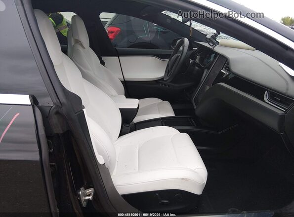 5YJSA1E2XJF261323 2018 TESLA MODEL S Black წინა სალონის ხედი