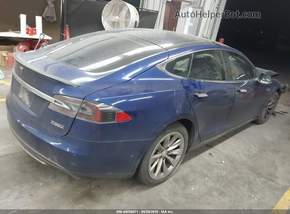 5YJSA1E44GF134304 2016 TESLA MODEL S Blue Rear right