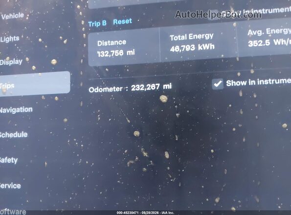 5YJSA1E44GF134304 2016 TESLA MODEL S Blue Rear interior view