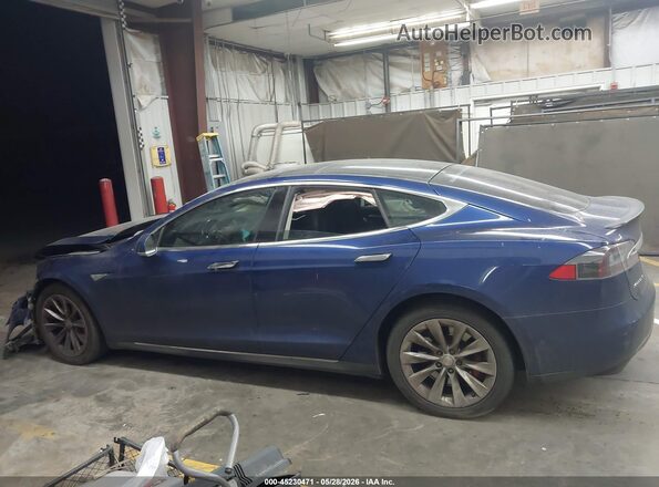 5YJSA1E44GF134304 2016 TESLA MODEL S Blue Instrument cluster view