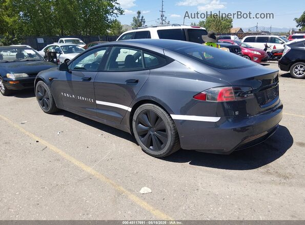 5YJSA1E50MF428223 2021 TESLA MODEL S Gray Հետևի ձախ