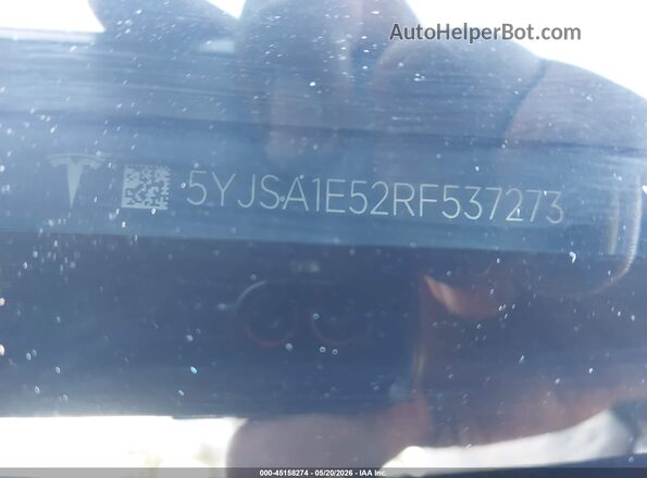 5YJSA1E52RF537273 2024 TESLA MODEL S Blue ძრავის განყოფილების ხედი