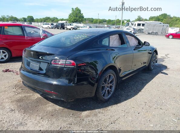 5YJSA1E53NF490913 2022 TESLA MODEL S Черный Задняя правая четверть
