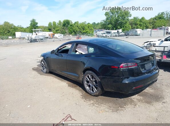 5YJSA1E53NF490913 2022 TESLA MODEL S Черный Задняя левая четверть