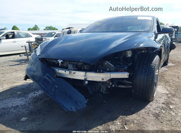 5YJSA1E53NF490913 2022 TESLA MODEL S Черный Вид спереди