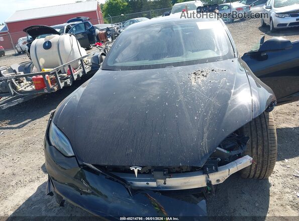 5YJSA1E53NF490913 2022 TESLA MODEL S Черный Вид сзади