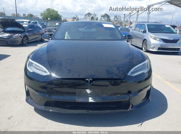 5YJSA1E54NF459010 2022 TESLA MODEL S Black Vista del cuadro de instrumentos