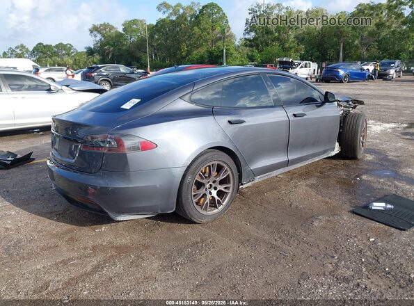 5YJSA1E55MF428413 2021 TESLA MODEL S Gray უკანა მარჯვენა