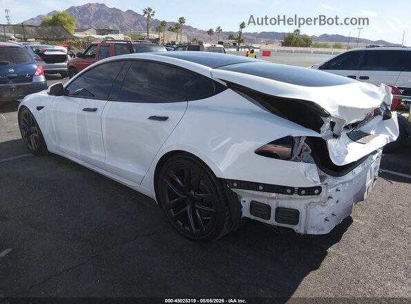 5YJSA1E57NF474875 2022 TESLA MODEL S White უკანა მარცხენა