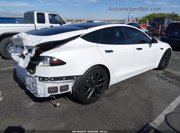 5YJSA1E57NF474875 2022 TESLA MODEL S White უკანა მარჯვენა