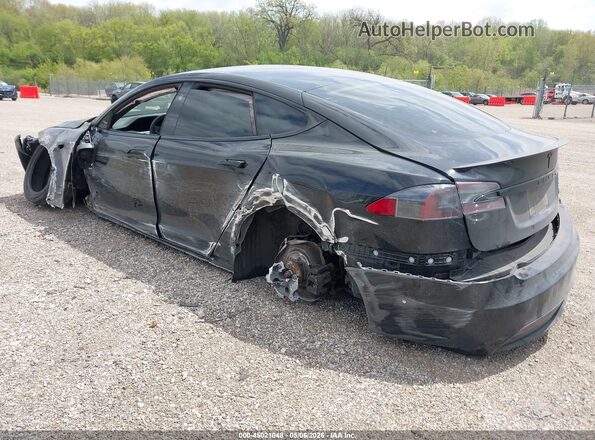 5YJSA1E60NF468523 2022 TESLA MODEL S Black Tył lewy