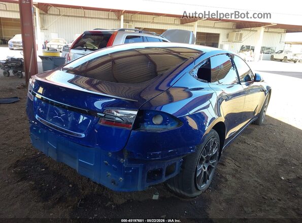 5YJSA1E64MF453084 2021 TESLA MODEL S Blue წინა ხედი