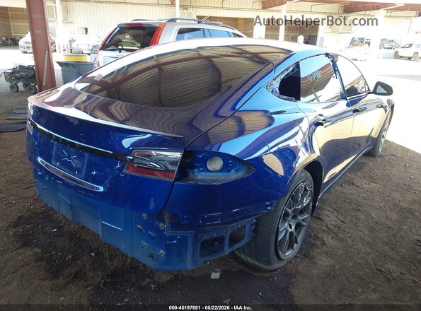 5YJSA1E64MF453084 2021 TESLA MODEL S Blue უკანა მარჯვენა