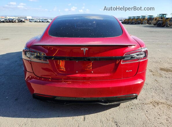 5YJSA1E66NF460796 2022 TESLA MODEL Red 